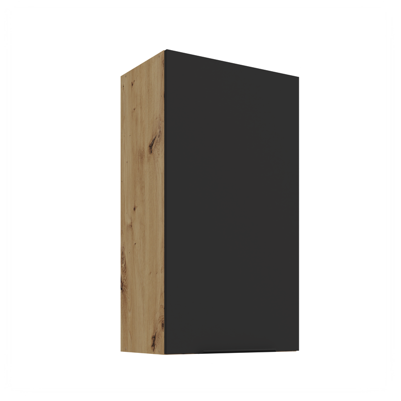 Kuchyňská skříňka ARIA 50 G-108 1F 
korpus dub artisan, dvířka černá