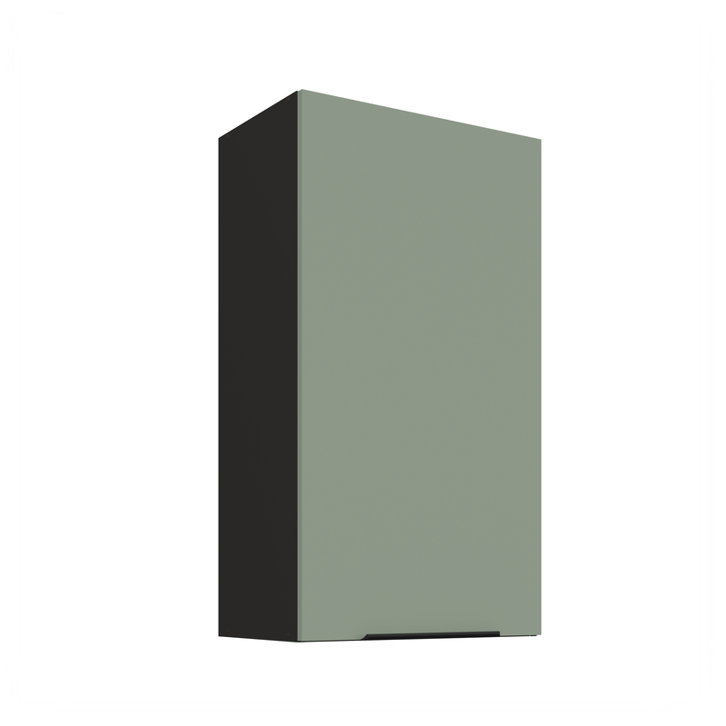 Kuchyňská skříňka ARIA 50 G-108 1F 
korpus černá, dvířka Aquamarine-SA
