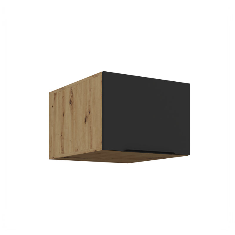 Kuchyňská skříňka ARIA 50 NAGU-36 1F 
korpus dub artisan, dvířka černá