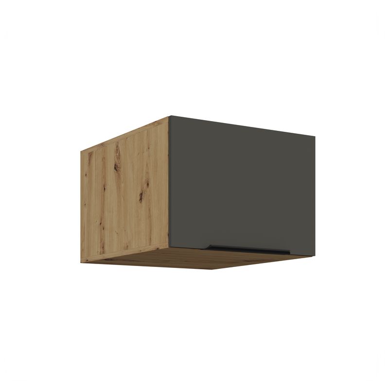 Kuchyňská skříňka ARIA 50 NAGU-36 1F 
korpus dub artisan, dvířka šedá