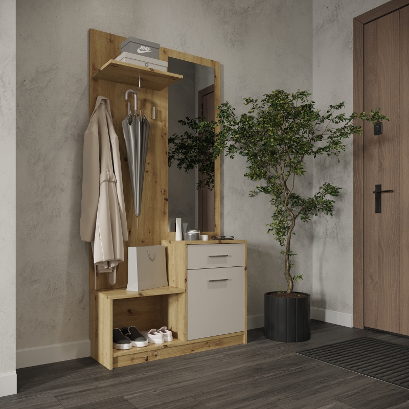 Předsíňová sestava PERGO dub artisan - kašmír