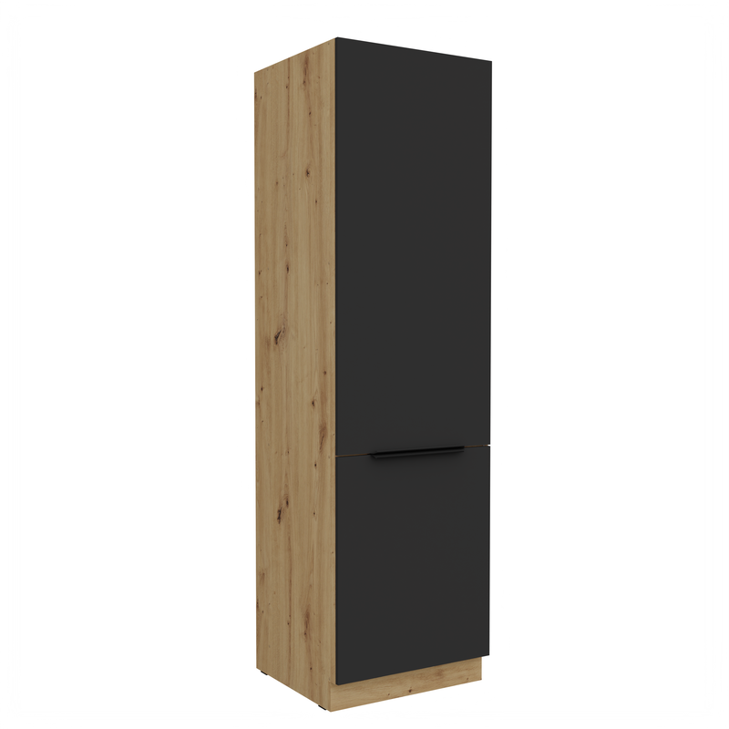 Kuchyňská skříňka ARIA 60 DK-210 2F korpus dub artisan, dvířka černá