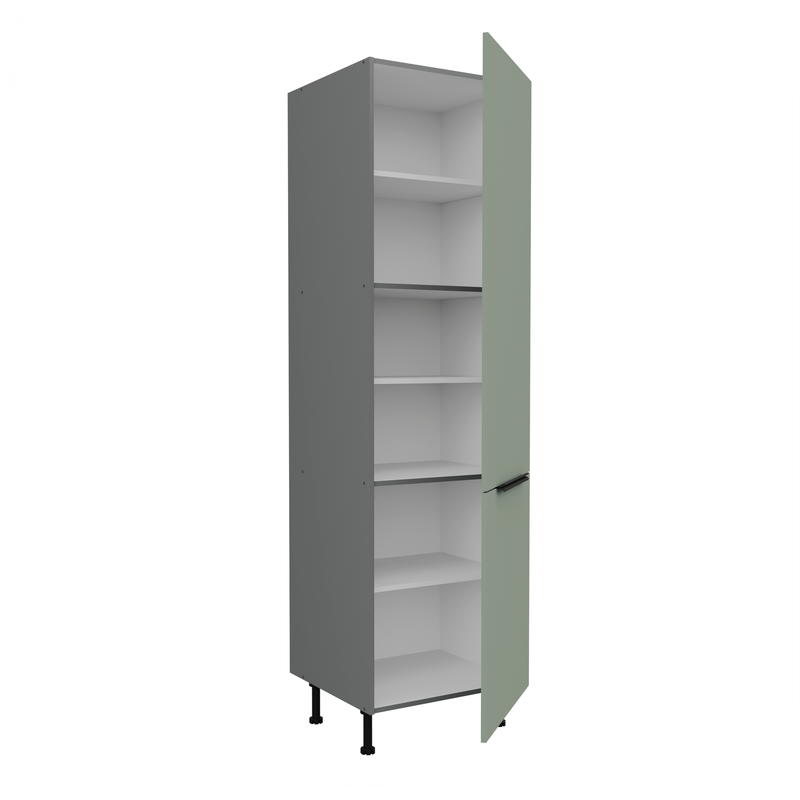 Kuchyňská skříň ARIA antracit 60 DK-215 2F / dvířka Aquamarine  