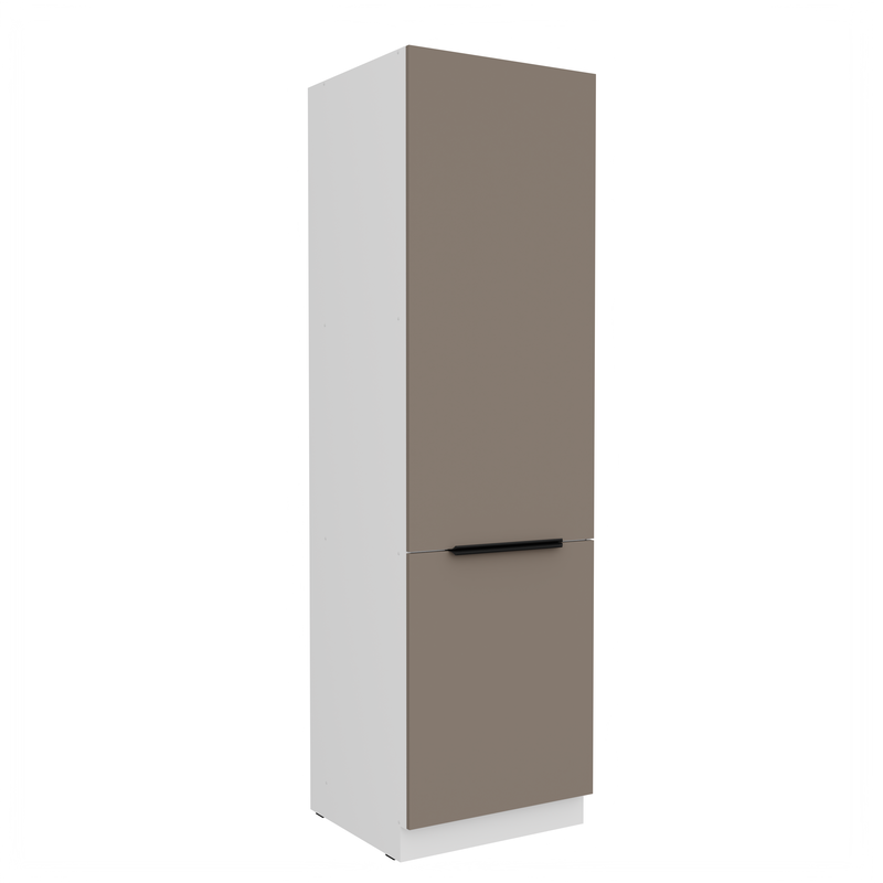 Kuchyňská skříňka ARIA 60 DK-210 2F korpus bílá, dvířka Sandgrau-TA
