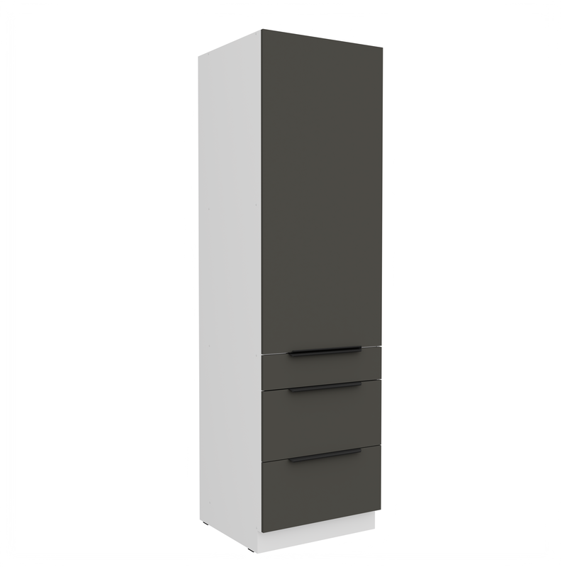 Kuchyňská skříňka ARIA 60 DKS-210 3S 1F korpus bílá, dvířka šedá
