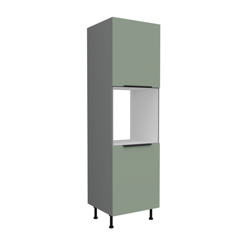 Kuchyňská skříň ARIA antracit 60 DP-215 2F / dvířka Aquamarine