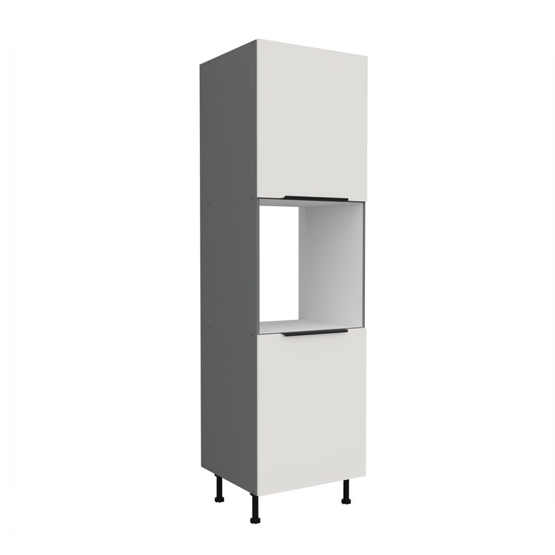 Kuchyňská skříň ARIA antracit 60 DP-215 2F / dvířka bílá  