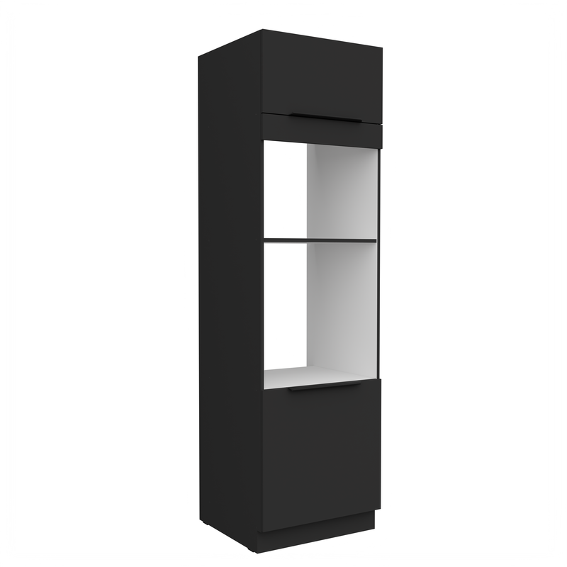 Kuchyňská skříňka ARIA 60 DPM-210 2F korpus černá, dvířka černá