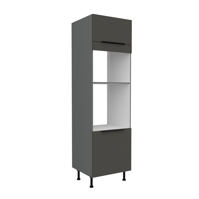 Kuchyňská skříň ARIA antracit 60 DPM-215 2F / dvířka šedá 
