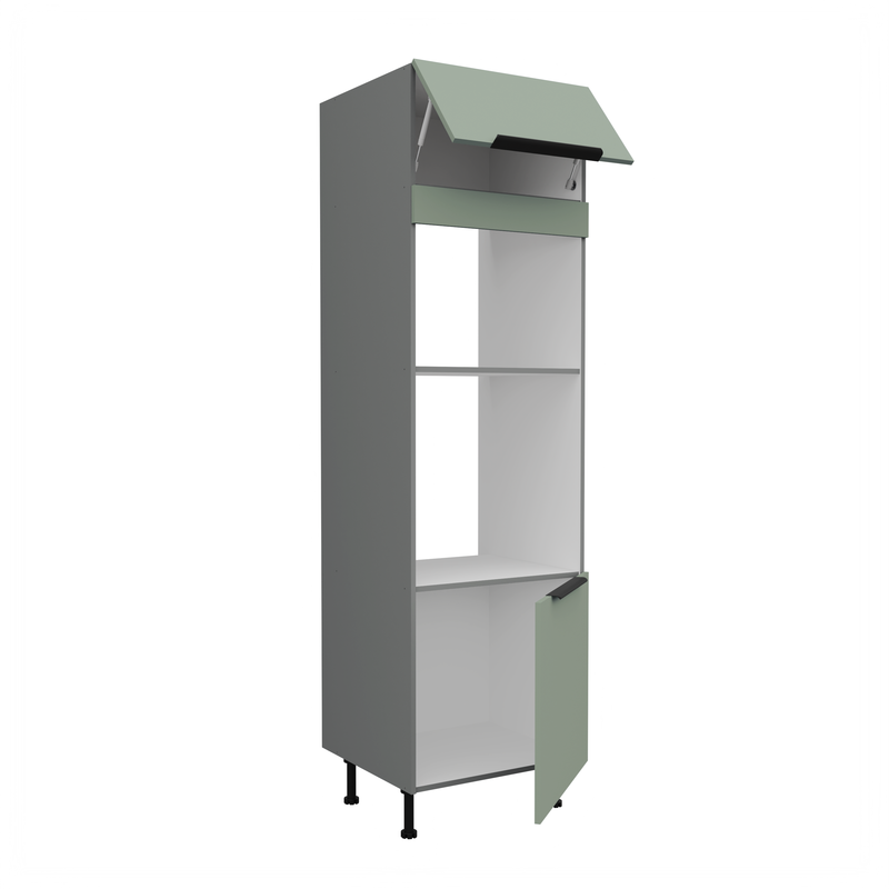 Kuchyňská skříň ARIA antracit 60 DPM-215 2F / dvířka Aquamarine 