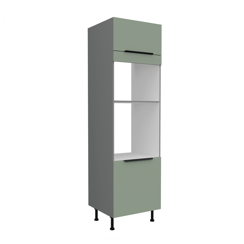 Kuchyňská skříň ARIA antracit 60 DPM-215 2F / dvířka Aquamarine 