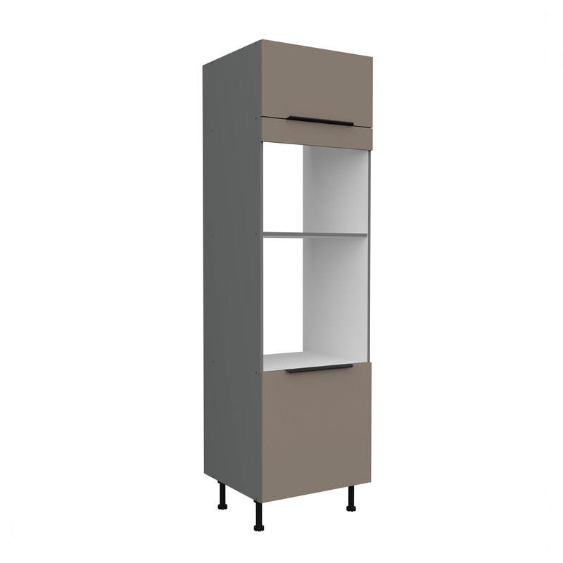 Kuchyňská skříň ARIA antracit 60 DPM-215 2F / dvířka Sandgrau