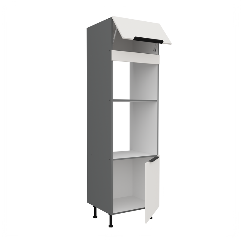 Kuchyňská skříň ARIA antracit 60 DPM-215 2F / dvířka bílá  