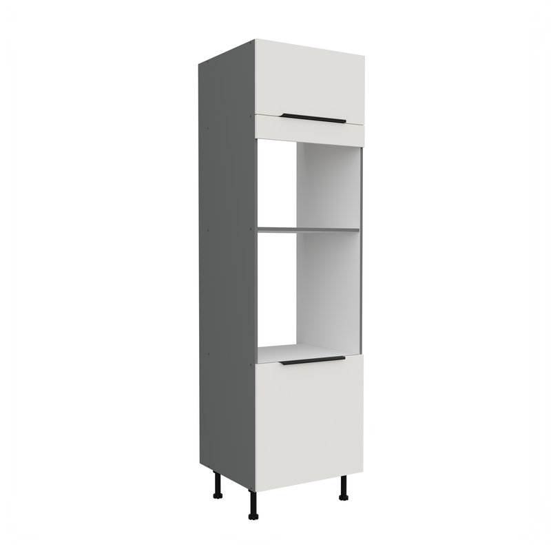 Kuchyňská skříň ARIA antracit 60 DPM-215 2F / dvířka bílá  