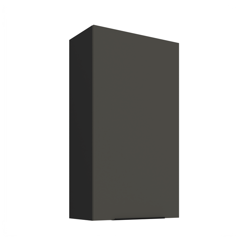 Kuchyňská skříňka ARIA  60 G-108 1F 
korpus černá, dvířka šedá