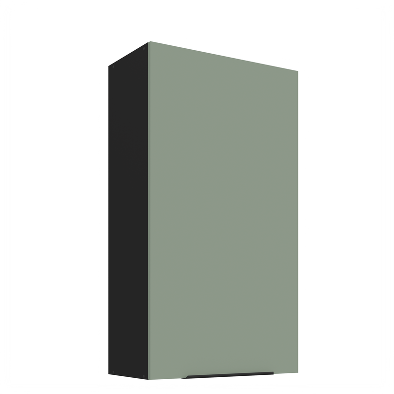 Kuchyňská skříňka ARIA  60 G-108 1F 
korpus černá, dvířka Aquamarine-SA