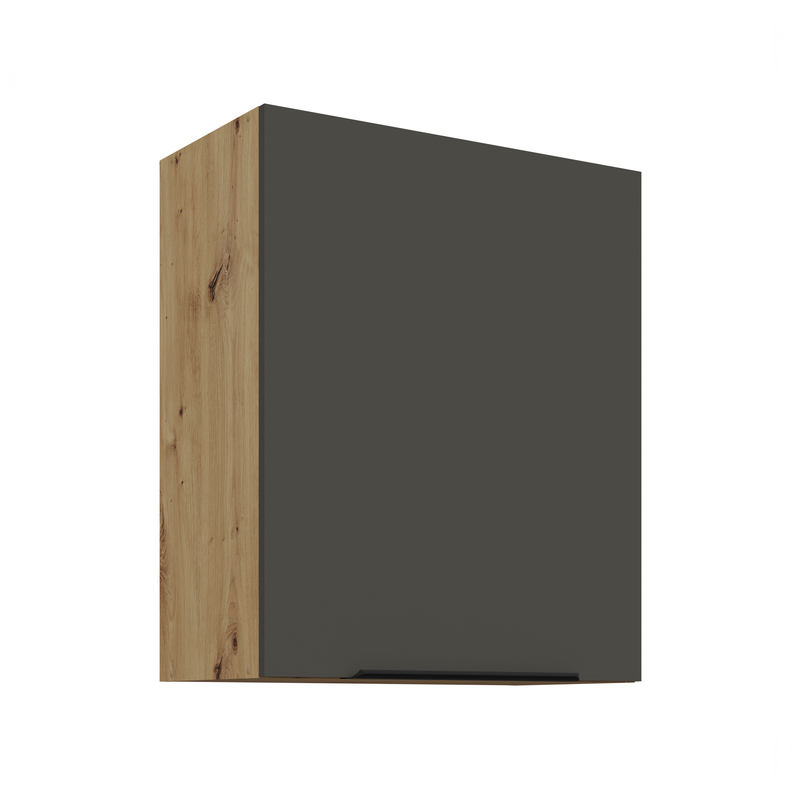 Kuchyňská skříňka ARIA  60 G-72 1F 
korpus dub artisan, dvířka šedá