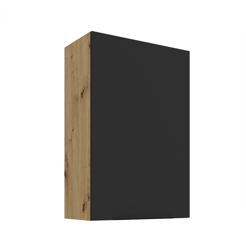 Kuchyňská skříňka ARIA  60 G-90 1F 
korpus dub artisan, dvířka černá
