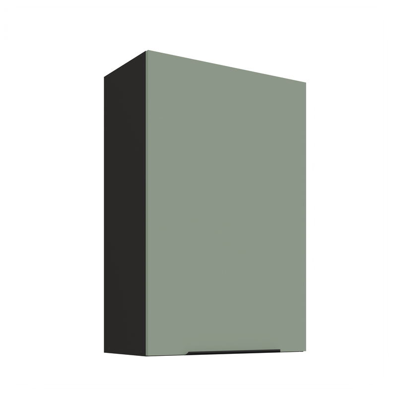 Kuchyňská skříňka ARIA  60 G-90 1F 
korpus černá, dvířka Aquamarine-SA