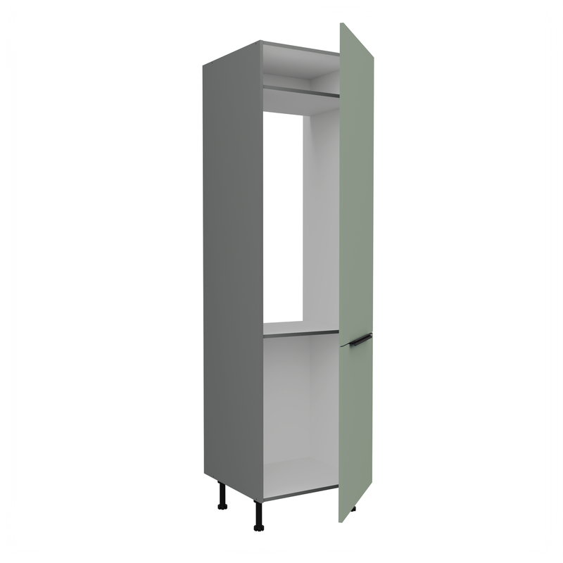 Kuchyňská skříň ARIA antracit 60 LO-215 2F / dvířka Aquamarine  