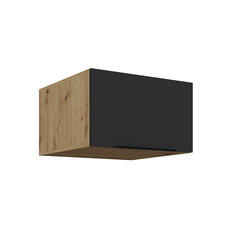 Kuchyňská skříňka ARIA 60 NAGU-36 1F 
korpus dub artisan, dvířka černá