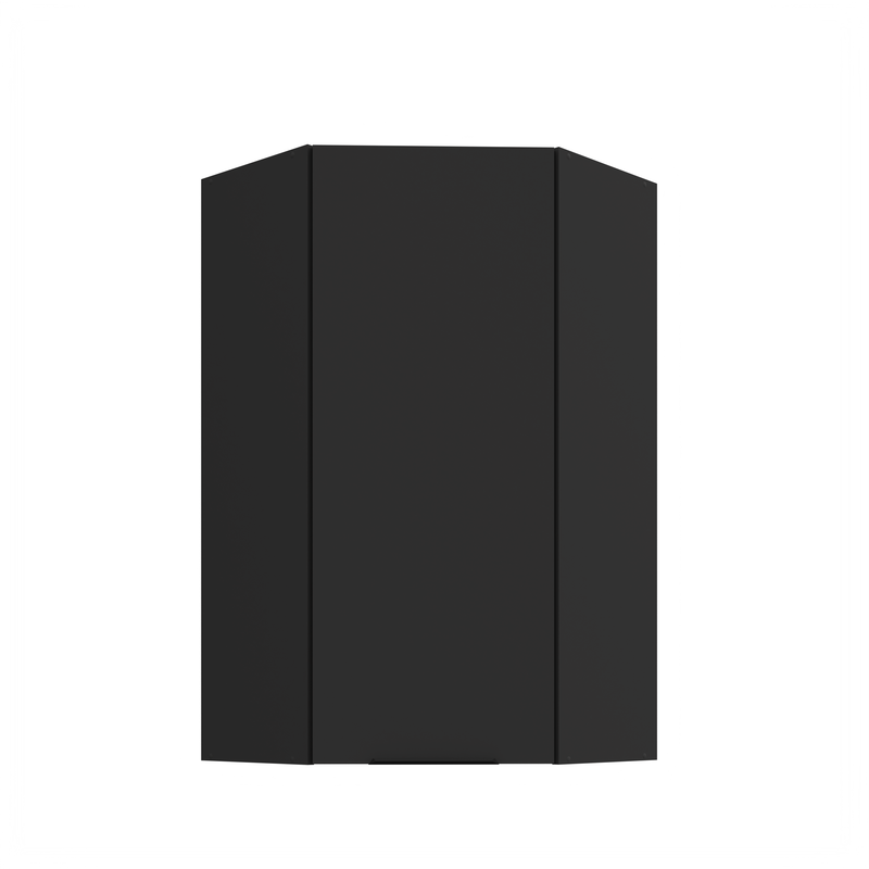 Kuchyňská skříňka ARIA 60x60 GN-108 1F (45°) 
korpus černá, dvířka černá