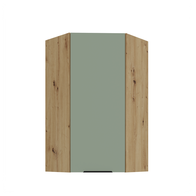 Kuchyňská skříňka ARIA 60x60 GN-108 1F (45°) 
korpus dub artisan, dvířka Aquamarine-SA