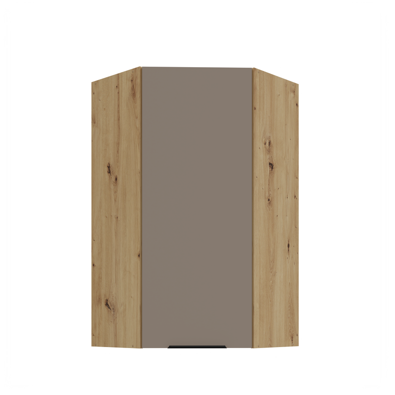 Kuchyňská skříňka ARIA 60x60 GN-108 1F (45°) 
korpus dub artisan, dvířka Sandgrau-TA