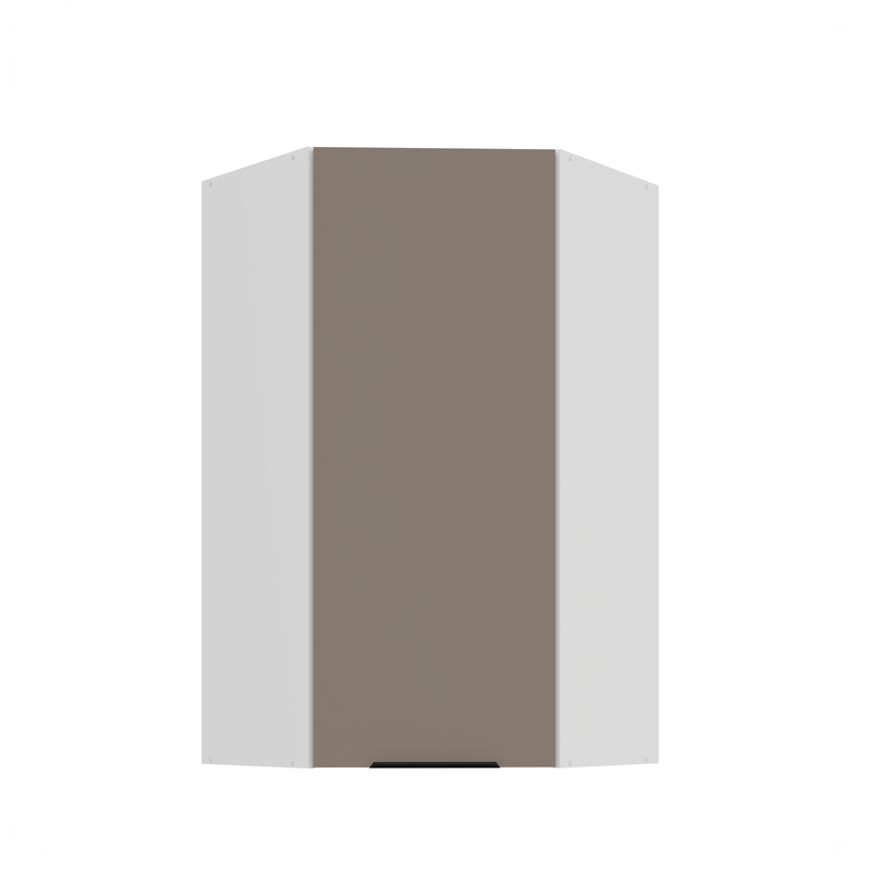 Kuchyňská skříňka ARIA 60x60 GN-108 1F (45°) 
korpus bílá, dvířka Sandgrau-TA