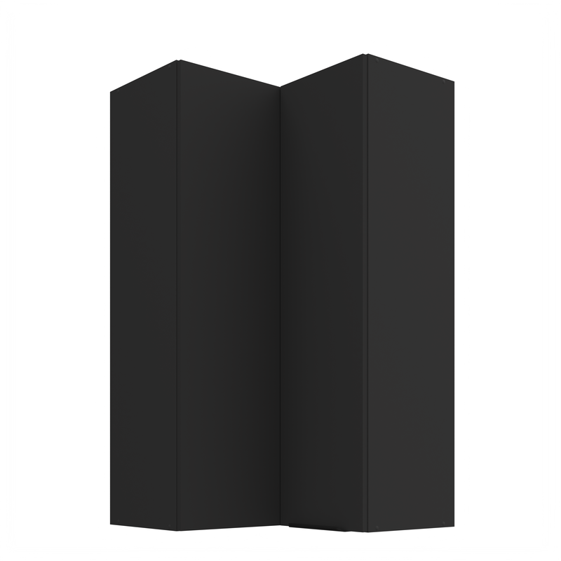 Kuchyňská skříňka ARIA 60x60 GN-108 2F (90°) 
korpus černá, dvířka černá