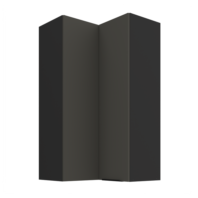 Kuchyňská skříňka ARIA 60x60 GN-108 2F (90°) 
korpus černá, dvířka šedá