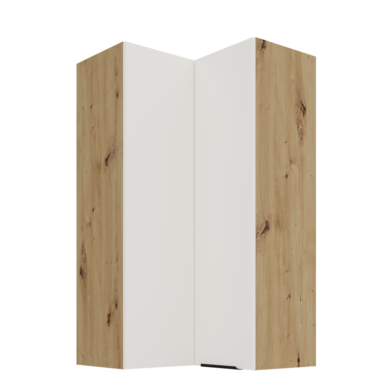 Kuchyňská skříňka ARIA 60x60 GN-108 2F (90°) 
korpus dub artisan, dvířka bílá