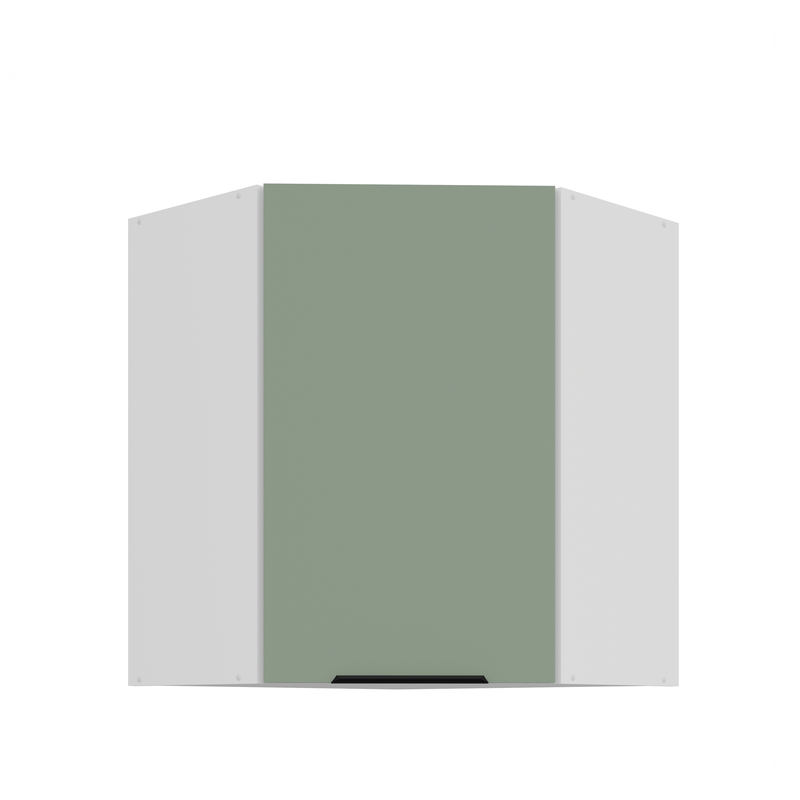 Kuchyňská skříňka ARIA 60x60 GN-72 1F (45°) 
korpus bílá, dvířka Aquamarine-SA 