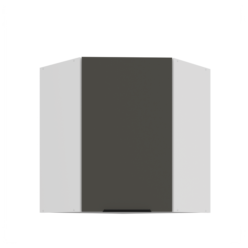 Kuchyňská skříňka ARIA 60x60 GN-72 1F (45°) 
korpus bílá, dvířka šedá