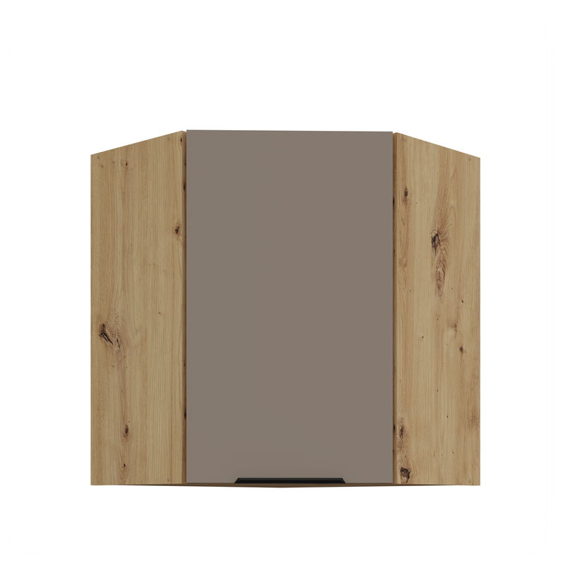 Kuchyňská skříňka ARIA 60x60 GN-72 1F (45°) 
korpus dub artisan, dvířka Sandgrau-TA 