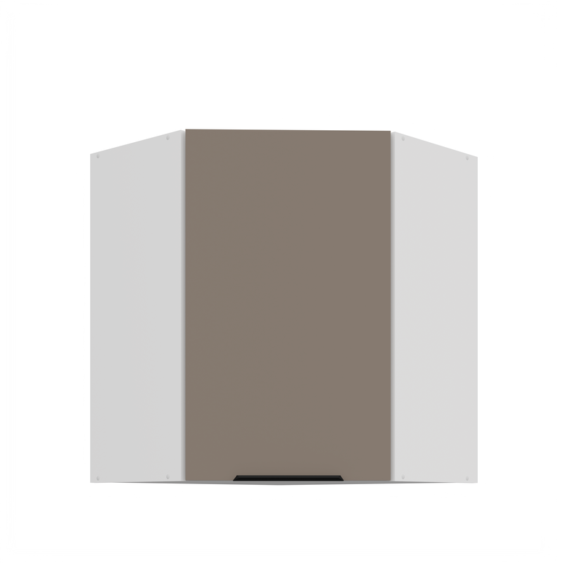 Kuchyňská skříňka ARIA 60x60 GN-72 1F (45°) 
korpus bílá, dvířka Sandgrau-TA