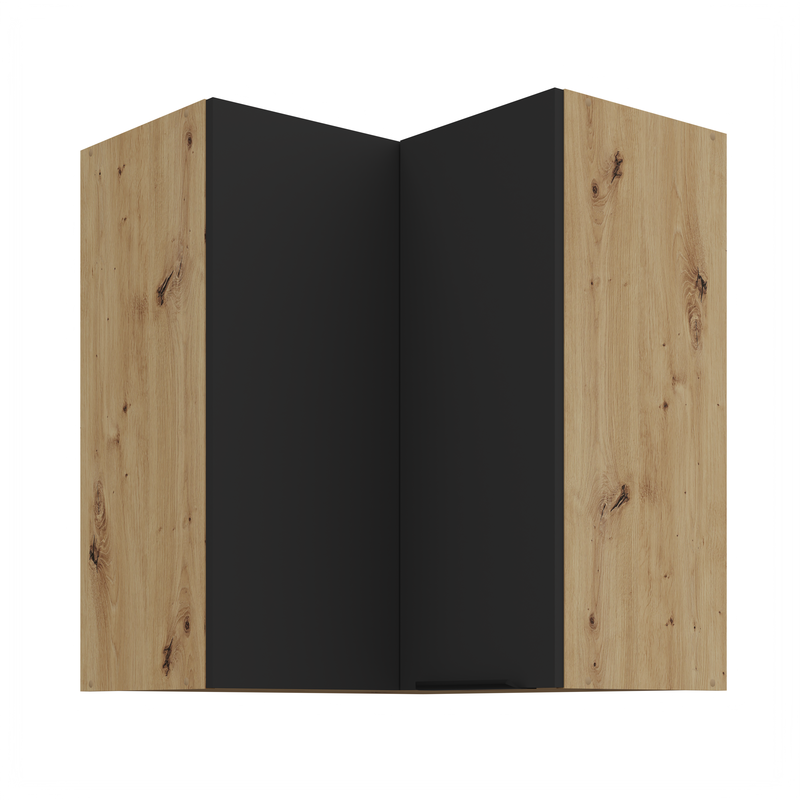Kuchyňská skříňka ARIA 60x60 GN-72 2F (90°) 
korpus dub artisan, dvířka černá