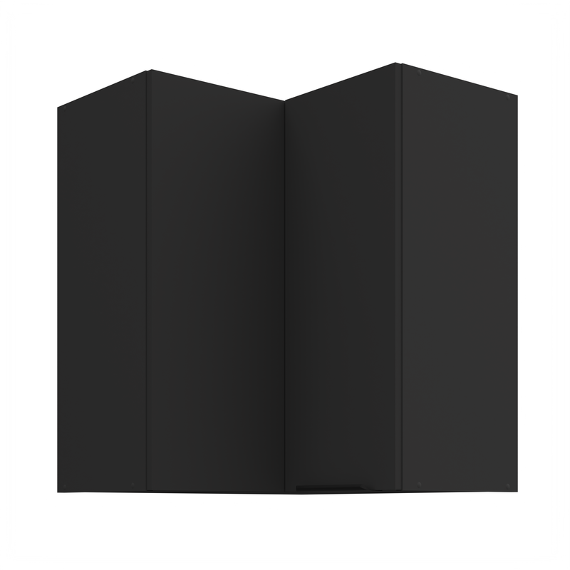 Kuchyňská skříňka ARIA 60x60 GN-72 2F (90°) 
korpus černá, dvířka černá