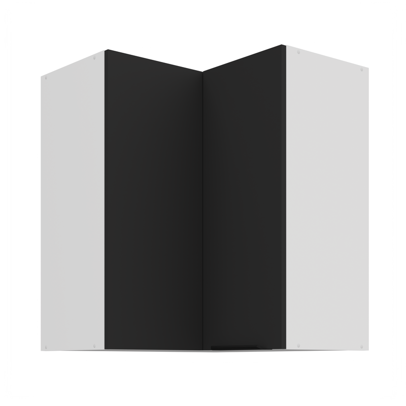 Kuchyňská skříňka ARIA 60x60 GN-72 2F (90°) 
korpus bílá, dvířka černá