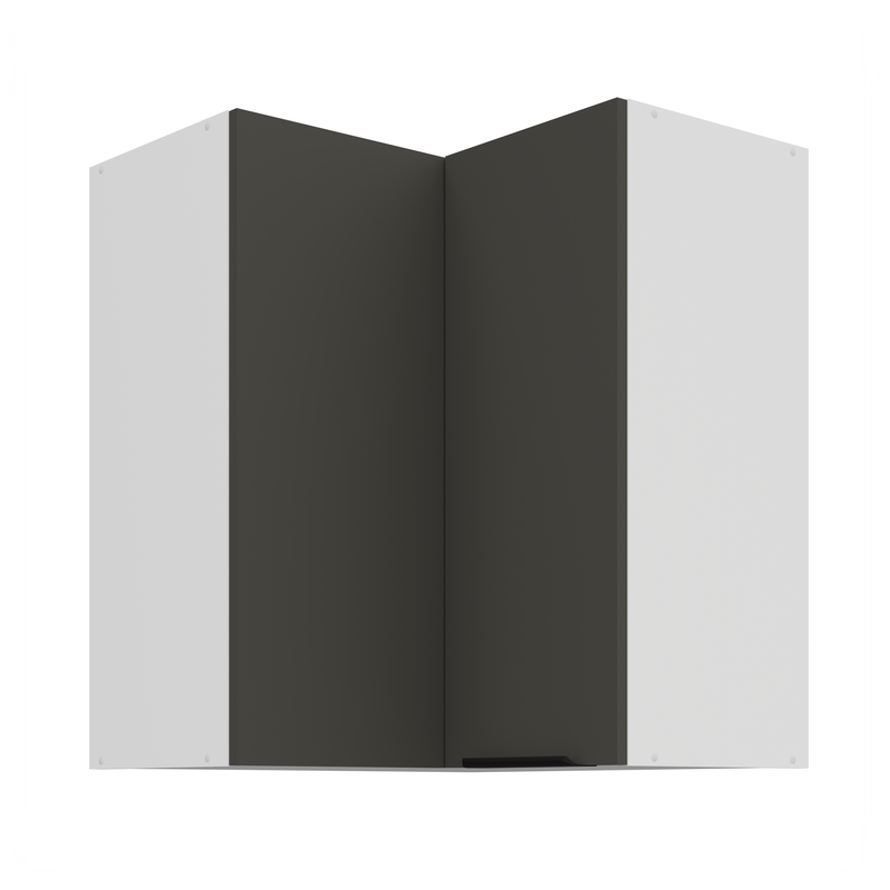 Kuchyňská skříňka ARIA 60x60 GN-72 2F (90°) 
korpus bílá, dvířka šedá