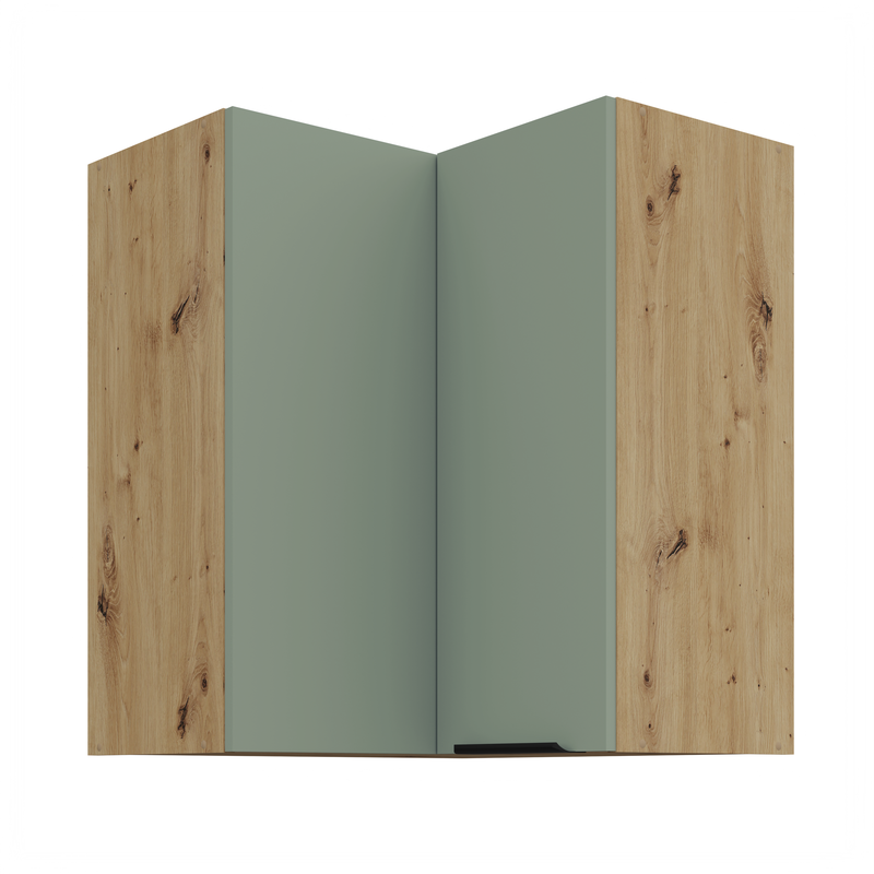 Kuchyňská skříňka ARIA 60x60 GN-72 2F (90°) 
korpus dub artisan, dvířka Aquamarine-SA