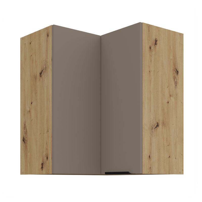 Kuchyňská skříňka ARIA 60x60 GN-72 2F (90°) 
korpus dub artisan, dvířka Sandgrau-TA 