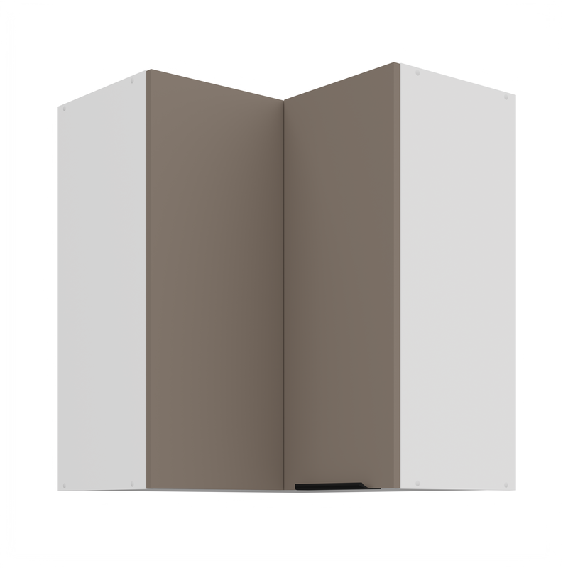 Kuchyňská skříňka ARIA 60x60 GN-72 2F (90°) 
korpus bílá, dvířka Sandgrau-TA