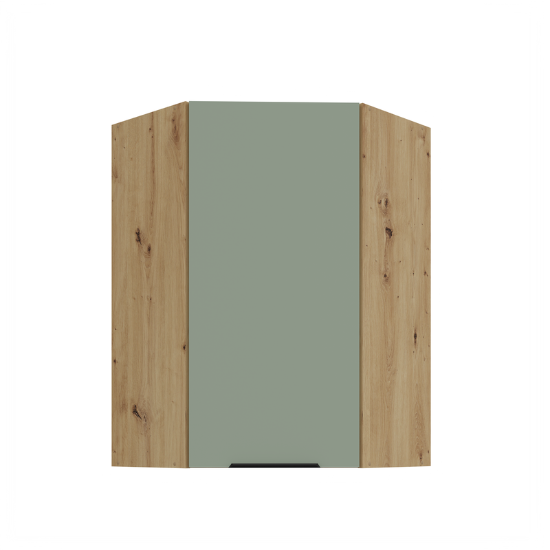Kuchyňská skříňka ARIA 60x60 GN-90 1F (45°) 
korpus dub artisan, dvířka Aquamarine-SA 