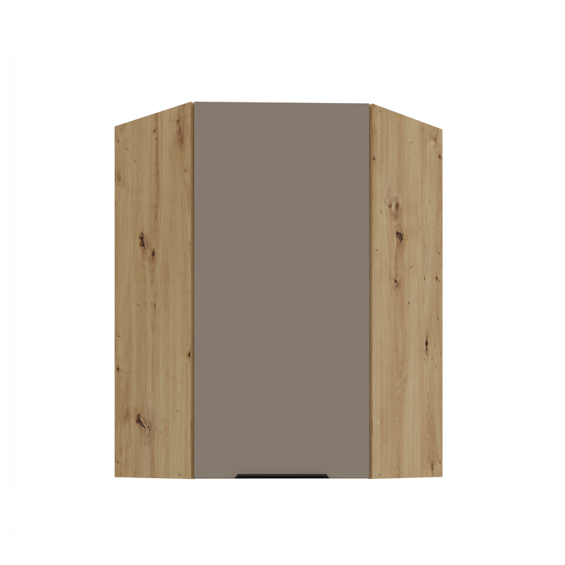 Kuchyňská skříňka ARIA 60x60 GN-90 1F (45°) 
korpus dub artisan, dvířka Sandgrau-TA 