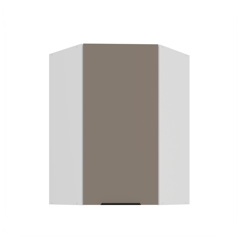 Kuchyňská skříňka ARIA 60x60 GN-90 1F (45°) 
korpus bílá, dvířka Sandgrau-TA