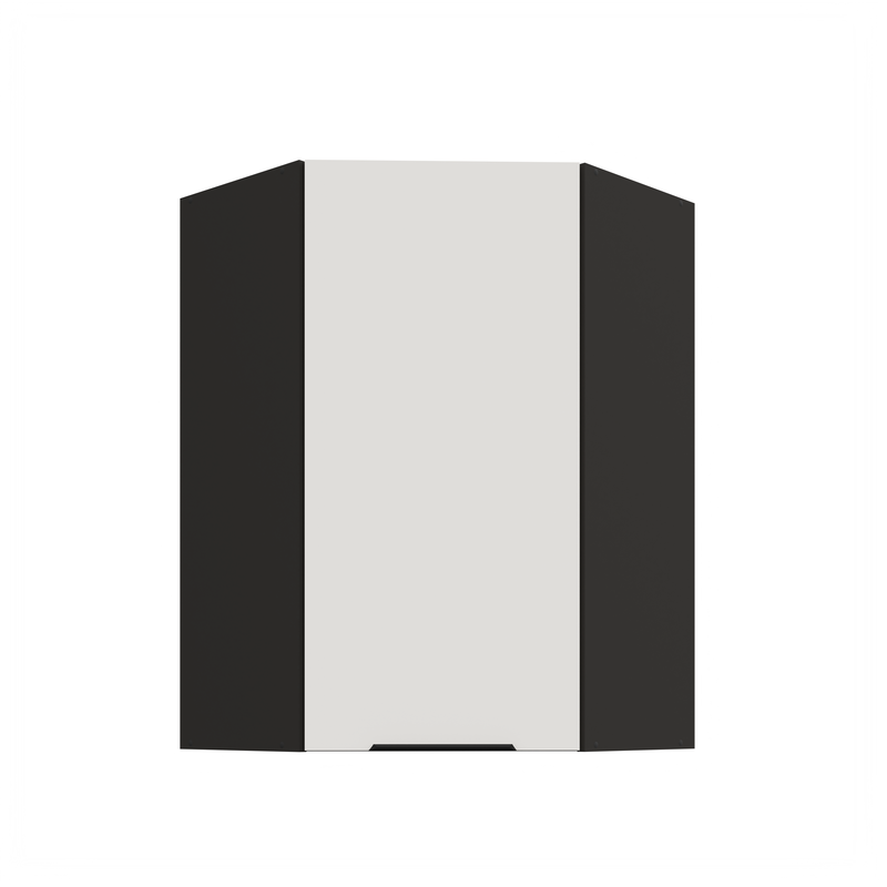 Kuchyňská skříňka ARIA 60x60 GN-90 1F (45°) 
korpus černá, dvířka bílá