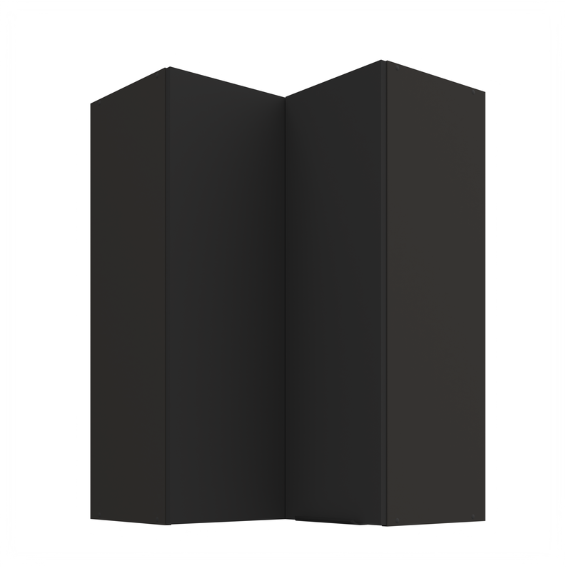 Kuchyňská skříňka ARIA 60x60 GN-90 2F (90°) 
korpus černá, dvířka černá