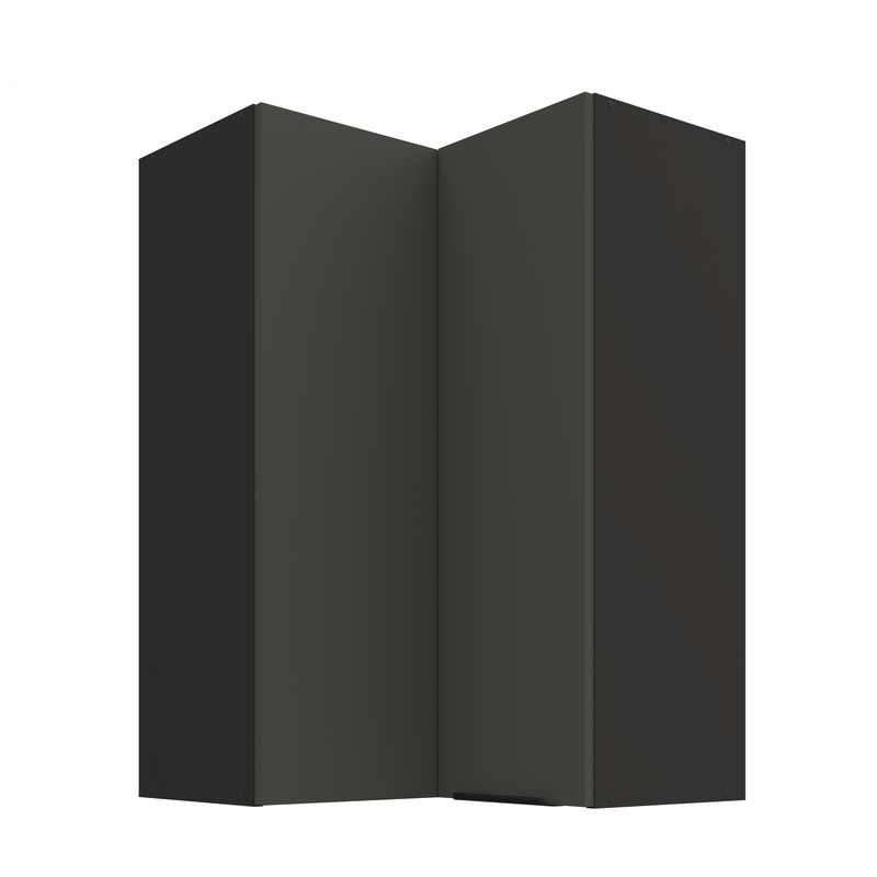 Kuchyňská skříňka ARIA 60x60 GN-90 2F (90°) 
korpus černá, dvířka šedá 