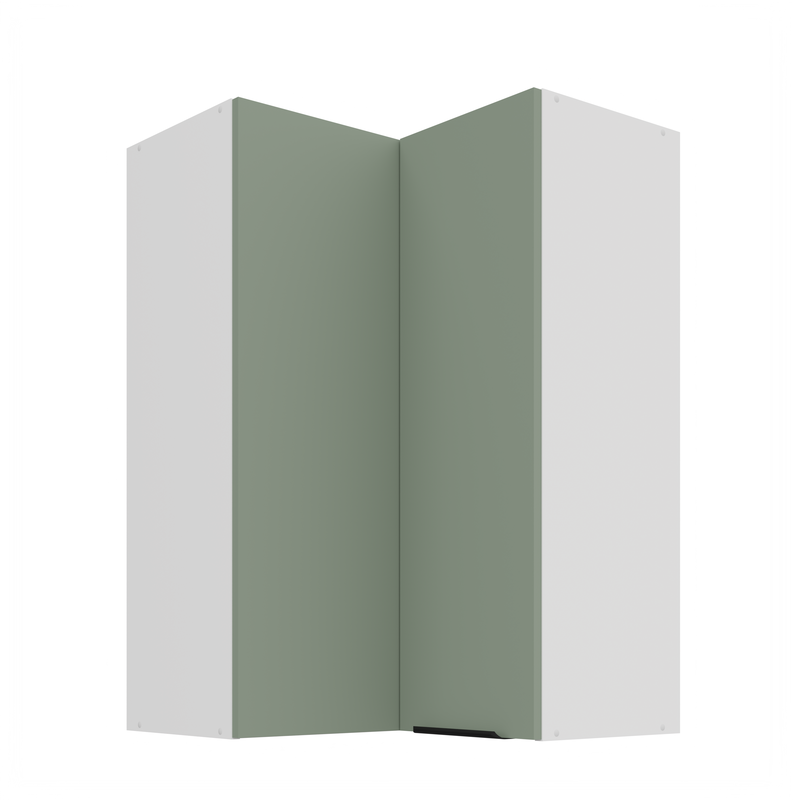 Kuchyňská skříňka ARIA 60x60 GN-90 2F (90°) 
korpus bílá, dvířka Aquamarine-SA 